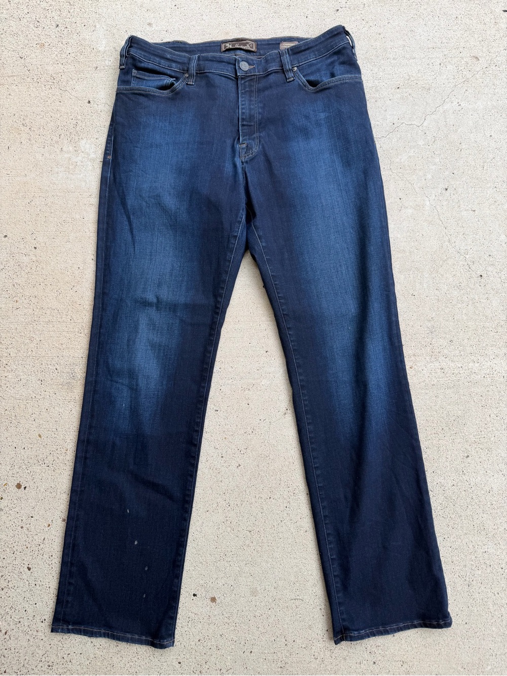 34 Heritage Charisma Straight Leg Dark Indigo Comfort Rise Jeans 38x34